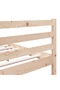 Bed frame, 140x190 cm, solid pine wood - 6
