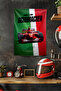 F1 Themed Schumacher Green Wall Covering Rug Sq Tapestry Formula 1