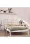 Bed frame, white, 90x200 cm, solid wood