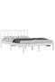 Bed frame, white, 140x200 cm, solid pine wood - 3