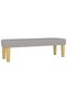 Continental bed, light gray, 140x200 cm, textile material - 7