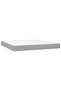 Continental bed, light gray, 180x200 cm, textile - 5