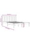 Bed frame, white, 140x200 cm, solid pine wood - 6