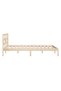 Bed frame, 140x200 cm, solid pine wood - 5