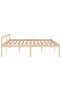 Bed frame, 200x200 cm, solid pine wood - 5