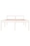 Small double bed frame 4FT, white, 120x190 cm, solid wood - 4