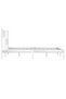 Bed frame, white, 200x200 cm, solid pine wood - 5