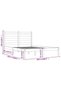 Bed frame, gray, 200x200 cm, solid pine wood - 6