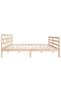 Bed frame, 140x190 cm, solid pine wood - 5