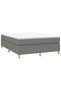 Box spring bed frame, dark grey, 140x200 cm, textile - 3