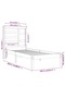 Bed frame, 100x200 cm, solid wood - 6