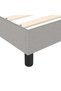 Box spring bed frame, light grey, 200x200 cm, textile - 7