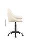 Scaun de birou, crem, catifea - 5
