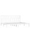 Bed frame, white, 200x200 cm, solid pine wood - 3