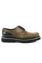 Genuine Suede Leather Green Classic Men's Shoes EVA Sole - 3690