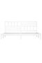 Bed frame, white, 200x200 cm, solid pine wood - 4