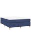 Box spring bed frame, blue, 140x190 cm, textile - 3