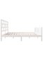 Bed frame, white, 120x200 cm, solid pine wood - 5
