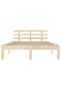 Bed frame, 200x200 cm, solid pine wood - 4