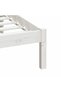 Super King 6FT bed frame, white, 180x200 cm, solid wood - 7
