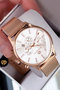 Functional Men's Watch Steel Band Japanese Mechanism Stylish Gift Wristwatch with Special Box Bme2014C7 - 5