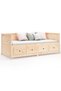 Day bed, 75x190 cm, solid pine wood - 5