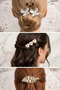 8 Pcs Women's Hairpin Set Colorful Pearl Stone F Bow Detail Snap Buckle Latch Buckle Gift Hairpin Set - 2