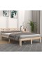 Bed frame, 200x200 cm, solid pine wood