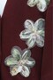 Floral Motif Sequin Detailed Cardigan - Burgundy - 2