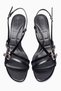 Women's Heels Sandals Ankle Strap Buckled Stylish Casual Shoes Lula Black - 5