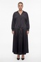Women's Black Summer Casual Dress with Accessories Top and Bottom Set