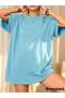 Women's Oversize 100% Cotton T-Shirt - Sporty Casual Loose Basic - 4