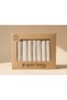 7-Piece 100% Cotton Muslin Baby Mouth Wipes – Ecru / Cream Color Boxed Gift Set - 4