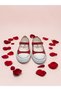 Girl's Canvas Velcro Ballerina Sneaker Shoes - 4
