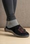 14466 Women's Daily Lightweight Sole Winter Home Rug Guest Slippers - 3