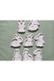 8-Piece Rabbit Set Dough Sculpting/ Cookie/ Ceramic/ Polymer Clay 8 cm Assorted Color - 5