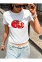Women's Nar Printed Bayb Tee Cropped - 6