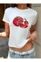 Women's Nar Printed Bayb Tee Cropped - 4