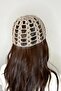 Light Brown Sequin Knitted Crochet Hat, Patterned Beanies, Gold Sequin - 3