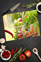 Vegetable Basket Patterned Tempered Glass Cutting Board 30X40 cm Size Uv Printing - Bckt022 - 4