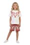 Girl's Two-Piece Set P Cotton U Top and Bottom Two-Piece Set - 2