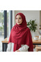 Jacquard Floral Print Scarf – Lightweight , Non-Slip , Modern Hijab Scarf 100 X 100 cm - 2