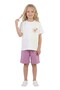 Girl's Heart Printed Two-Thread P Cotton U Bottom Top Double Set - 4