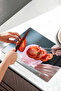 Pink Glass Apple Cutting Scene Tempered Glass Cutting Board 30X40 cm Size Uv Printing - Bckt028 - 5