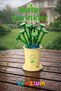Florist Water Lily Building Block Flower Set (62 Pieces) - Hydrocotyle Vulgaris Plant Series