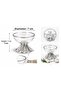 6-Piece Gold & Silver Color Metal Footed Snack Bowl - Presentation Bowl - Bowl - Jam Bowl - Turkish Delight Bowl - Coffee Side Serving Bowl - 3