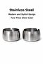 2 Pieces Gold-Silver Metal Ashtray Modern Design Stylish and Elegant Ashtray Gold Ash Tray