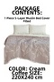 5 Layers Filled Muslin Double Bedspread 220X240 cm 100% Cotton Double-Sided Jacquard Patterned - 2