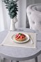 Hand Embroidered Corners with Pearl Detail Presentation Napkin – 25X25 cm (2 Pieces)