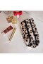 Leopard Plush Makeup Bag/Pencil Holder – Double Compartment Zippered Cosmetic Organizer - Heart Charm - 3